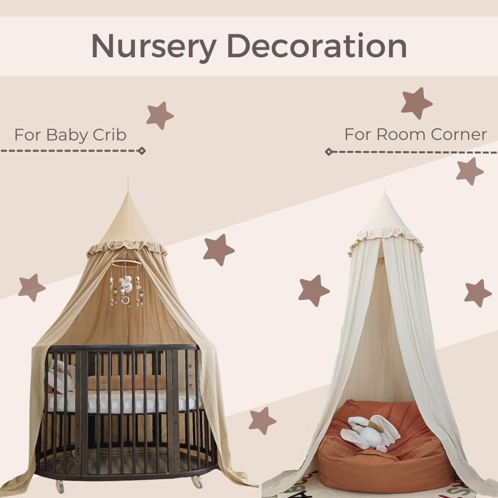 Room transformed with Wonder Space canopy as decorative centerpiece