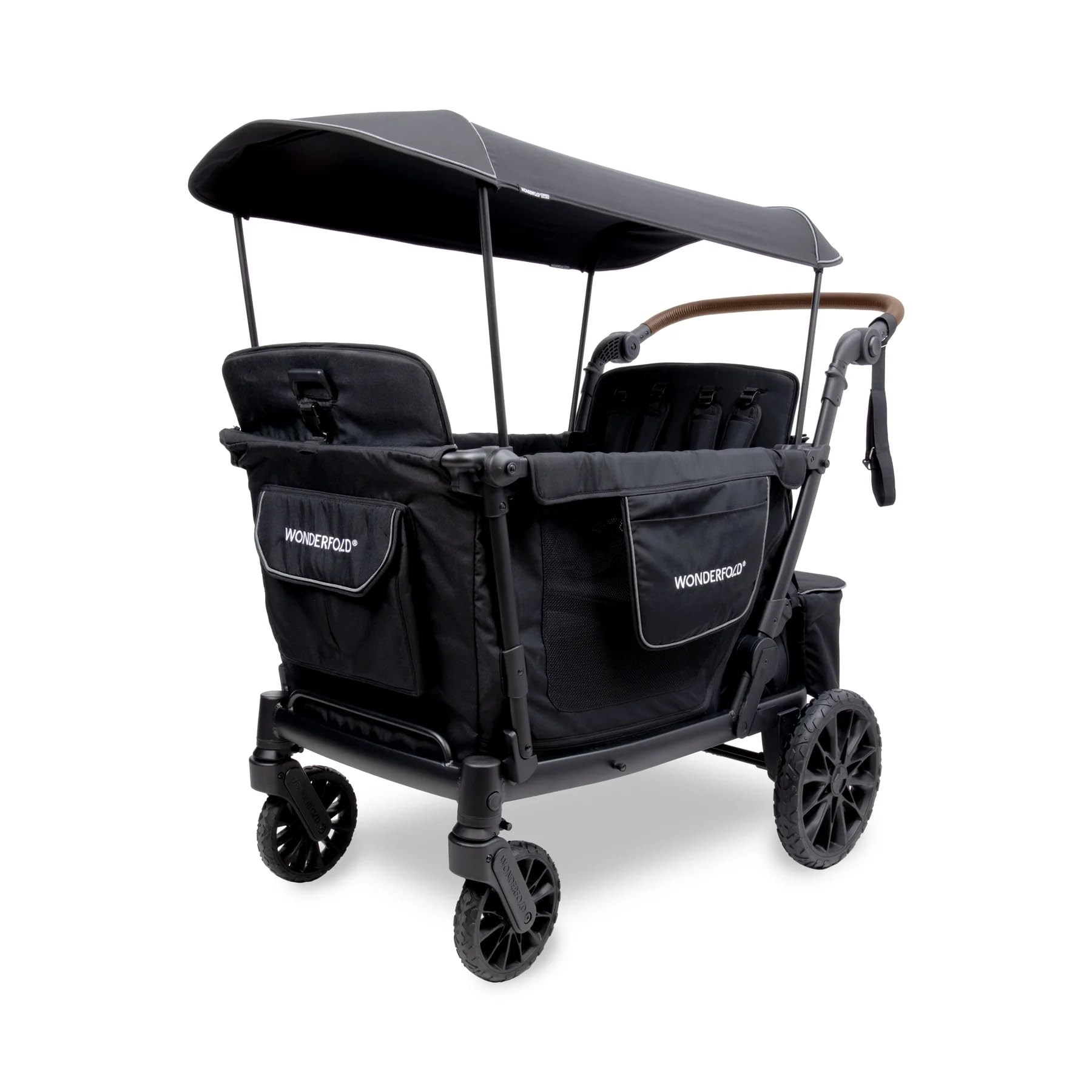 WonderFold L4 Quad Wagon folded for compact storage and quick transport.