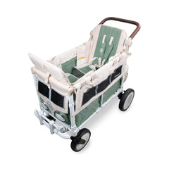 WonderFold Outdoor VW all-terrain wheels demonstrate beach and trail readiness for family excursions.