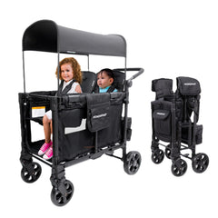 WonderFold W2 Elite Pro seat-reversible for parent-facing comfort with two kids