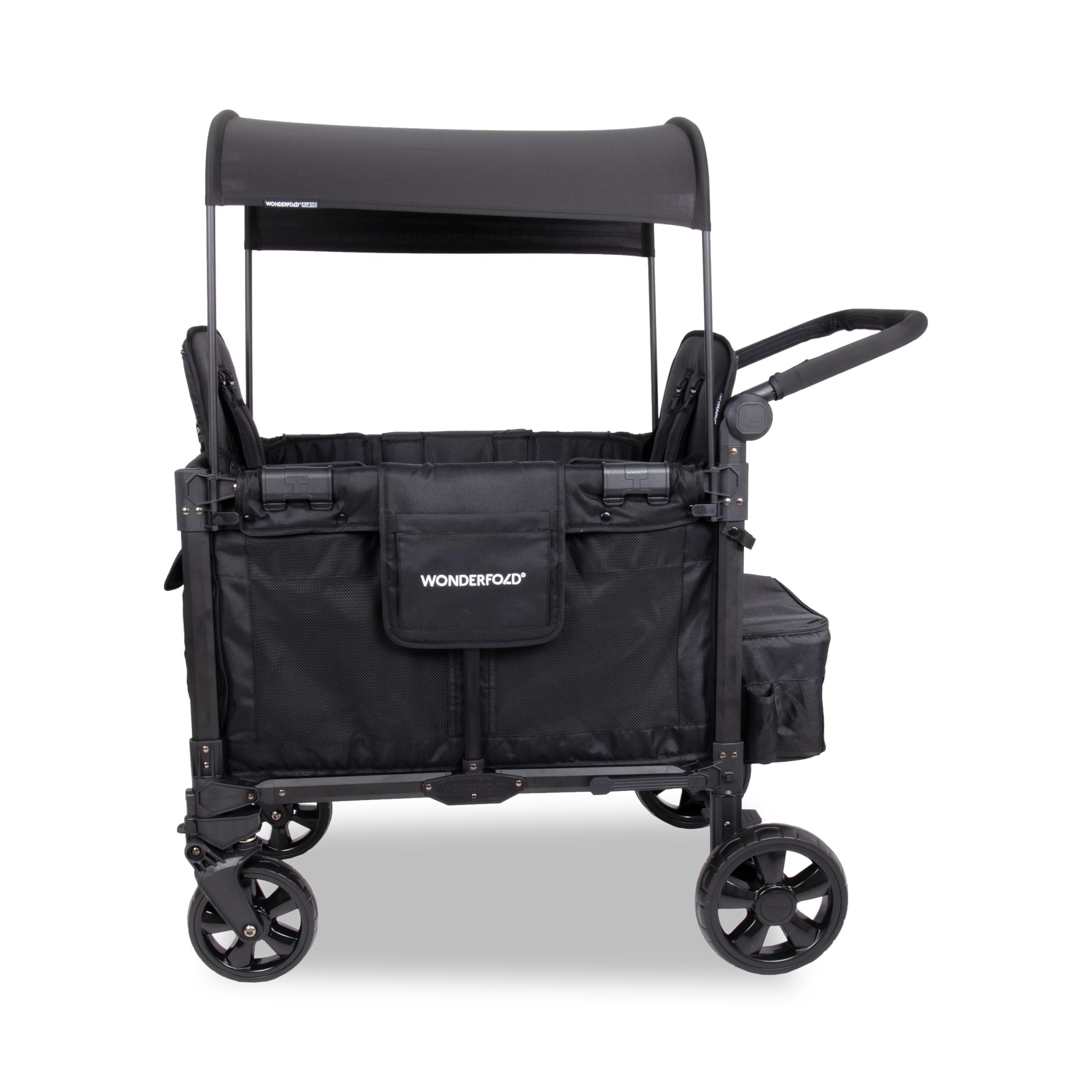 WonderFold W2 Elite Pro stroller wagon five-point harness keeps little ones secure