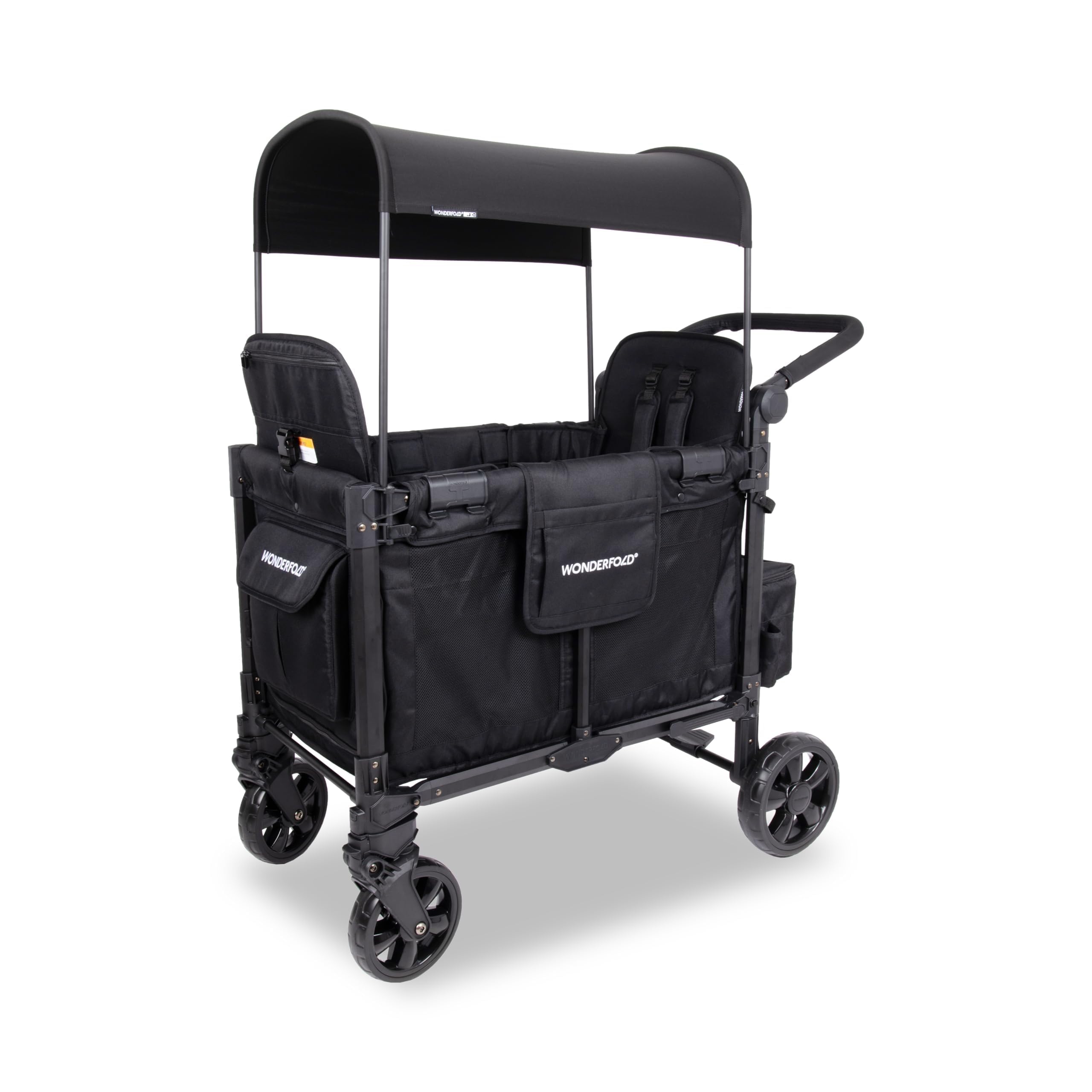 WonderFold W2 Elite Pro stroller wagon folded for compact storage and transport