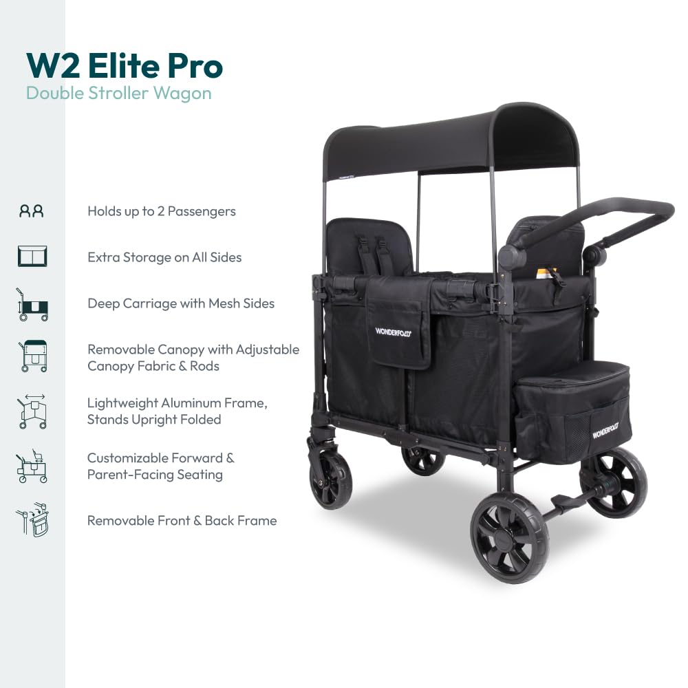 WonderFold W2 Elite Pro ventilation-mesh keeps passengers comfortable