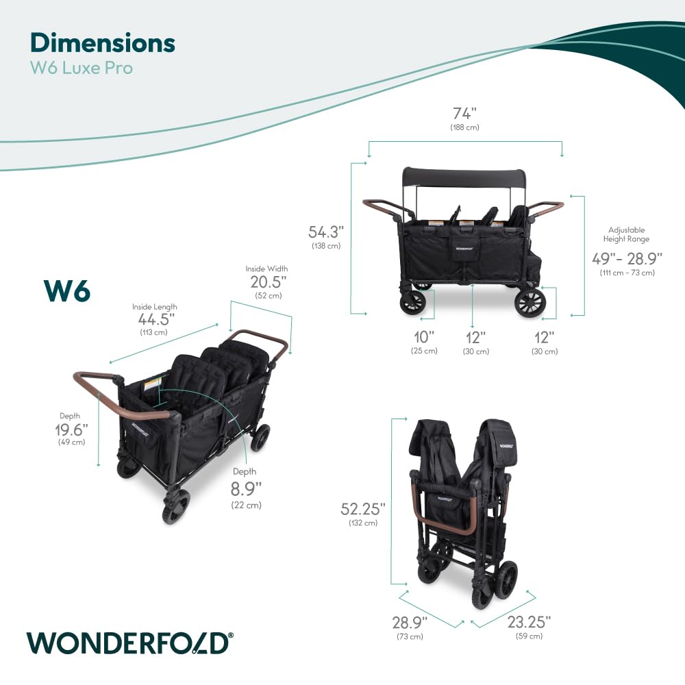 WonderFold W6 Luxe Pro foldable design stores compactly for easy transport.