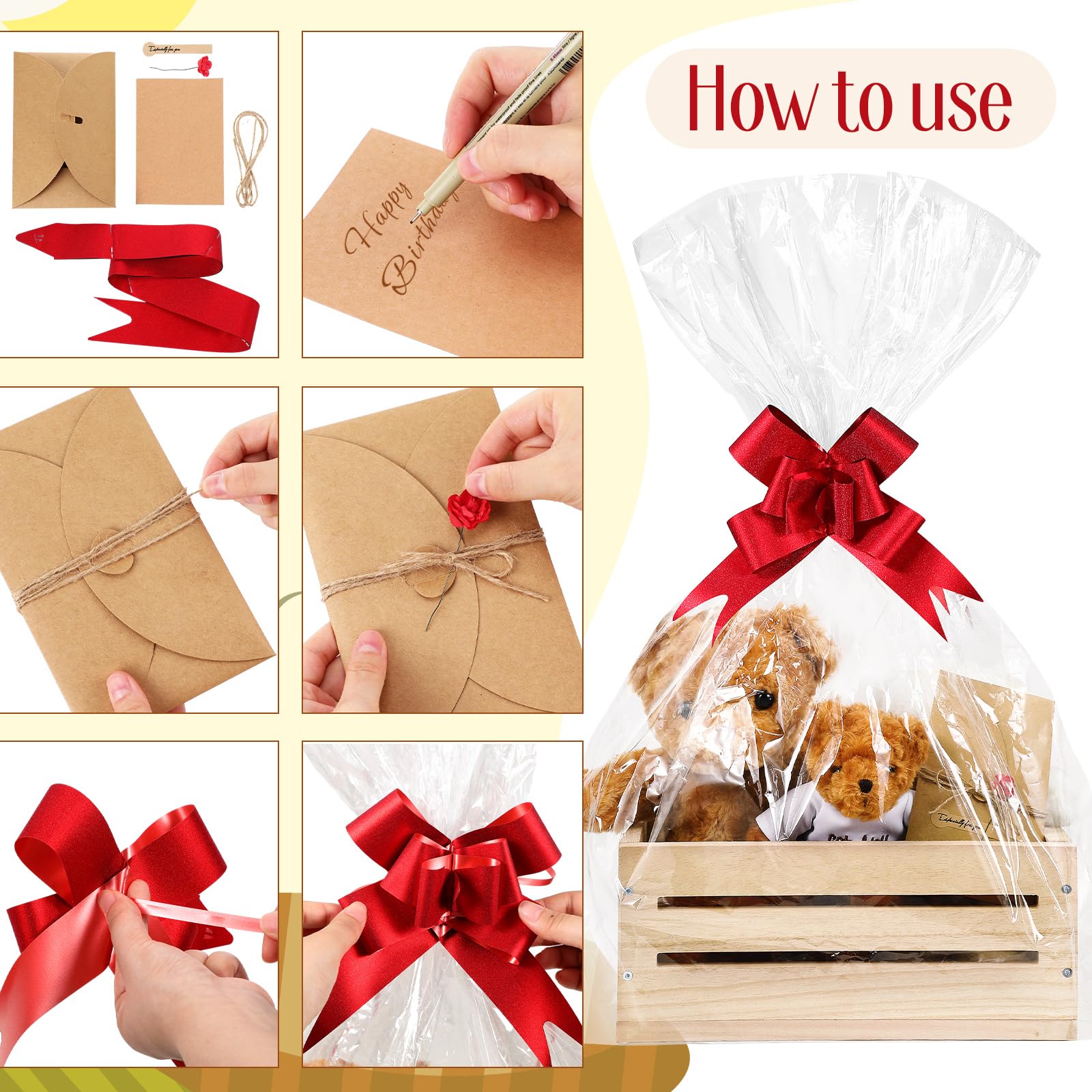 Wonderjune wooden basket in natural finish with rustic charm for versatile gifting