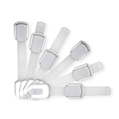 Wonderkid adjustable cabinet locks pack6 silver for safer, one-handed cabinet access.