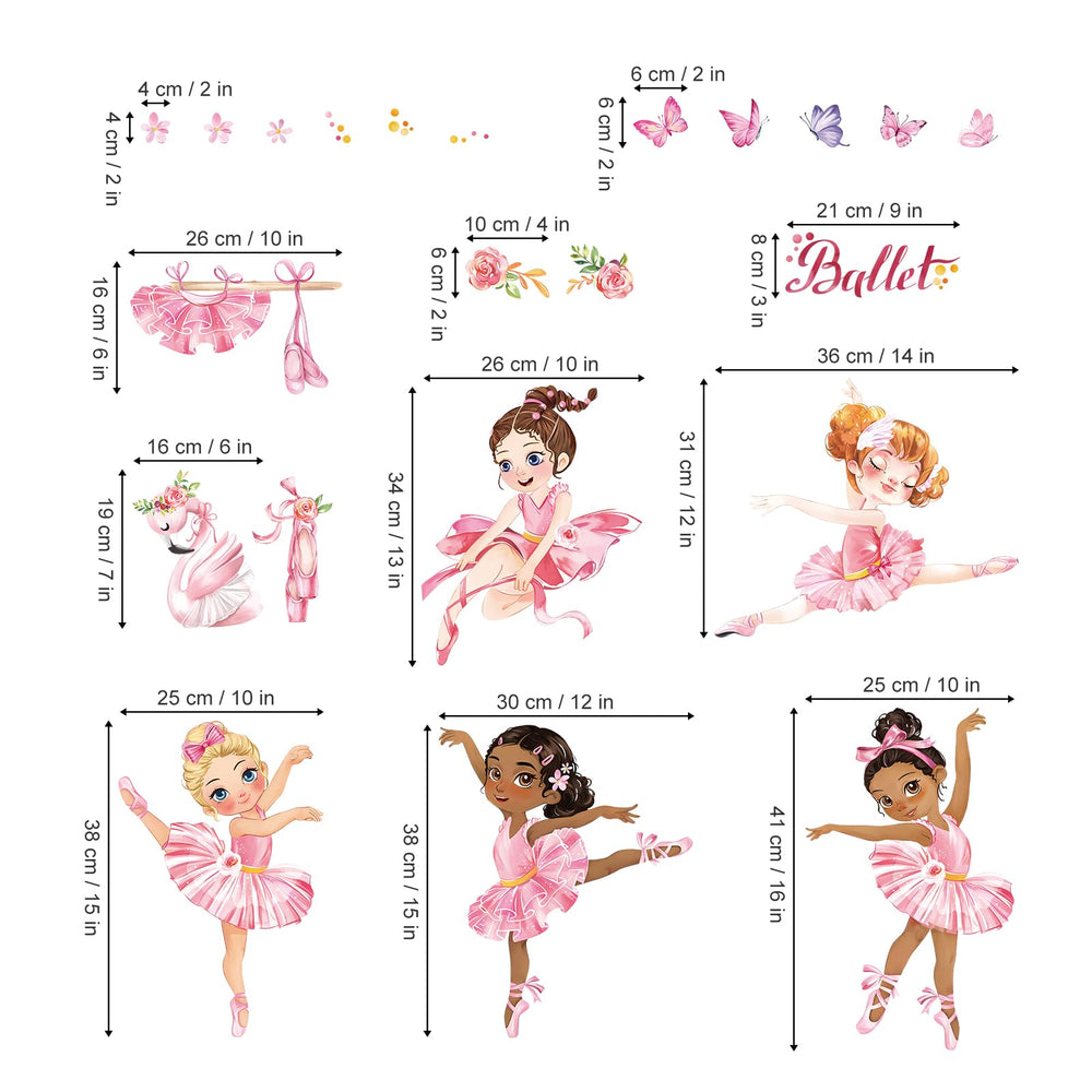 wondever ballerina pink decal closeup highlights non-toxic waterproof material.