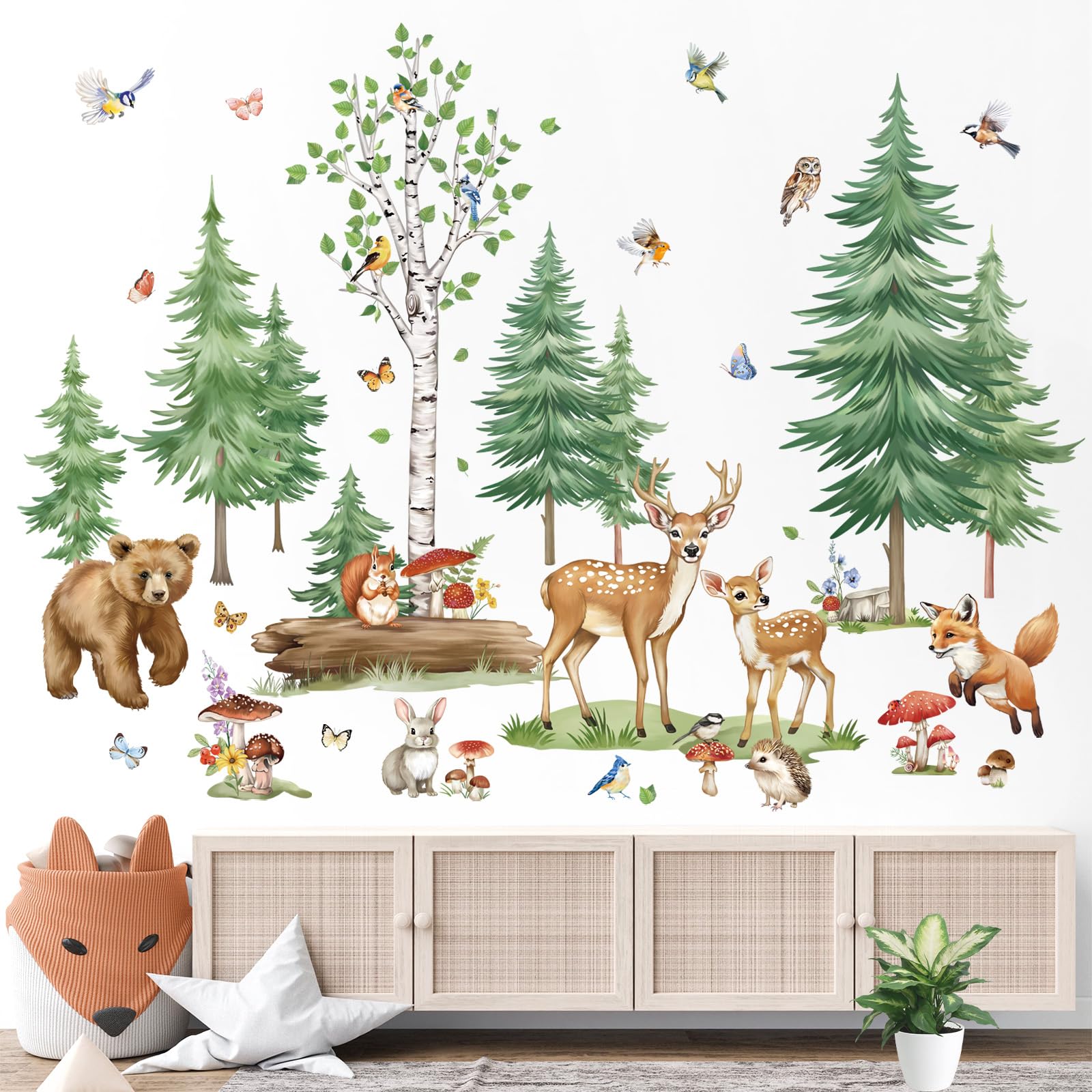 Wondever birch forest wall art transforms any wall with natural textures.