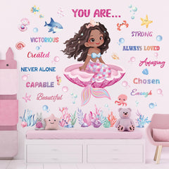 Wondever Black Girl Magic wall stickers inspire confidence with bold quotes