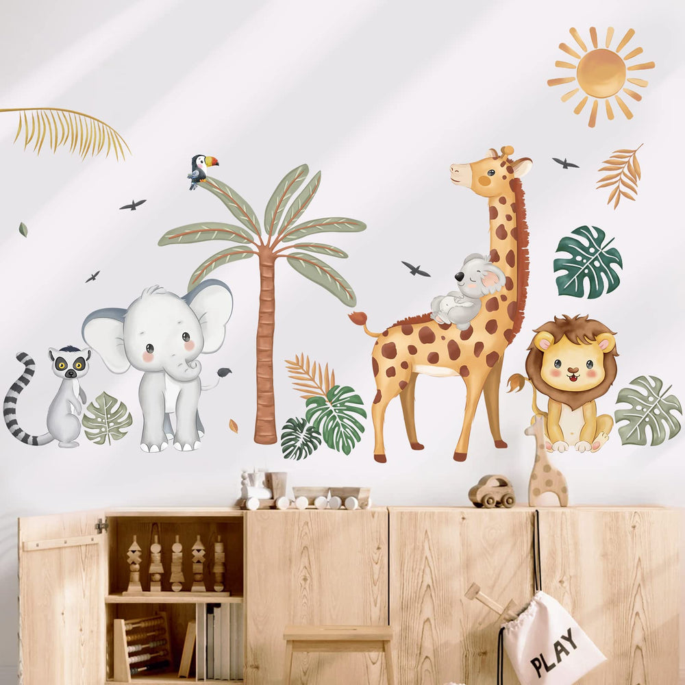 Wondever Boho Jungle lion wall sticker creates focal point in kid’s room