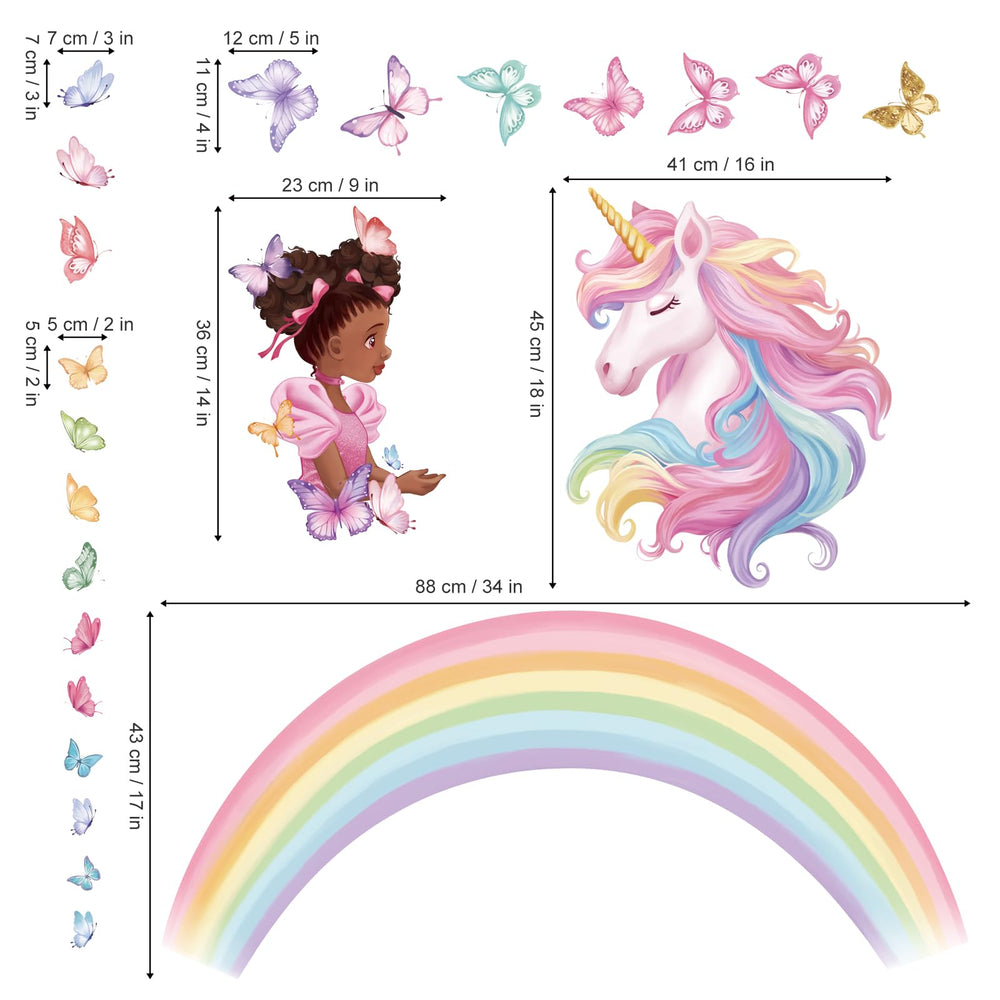 Wondever finished-size wall decals—bold focal point for kids' playrooms and bedrooms.