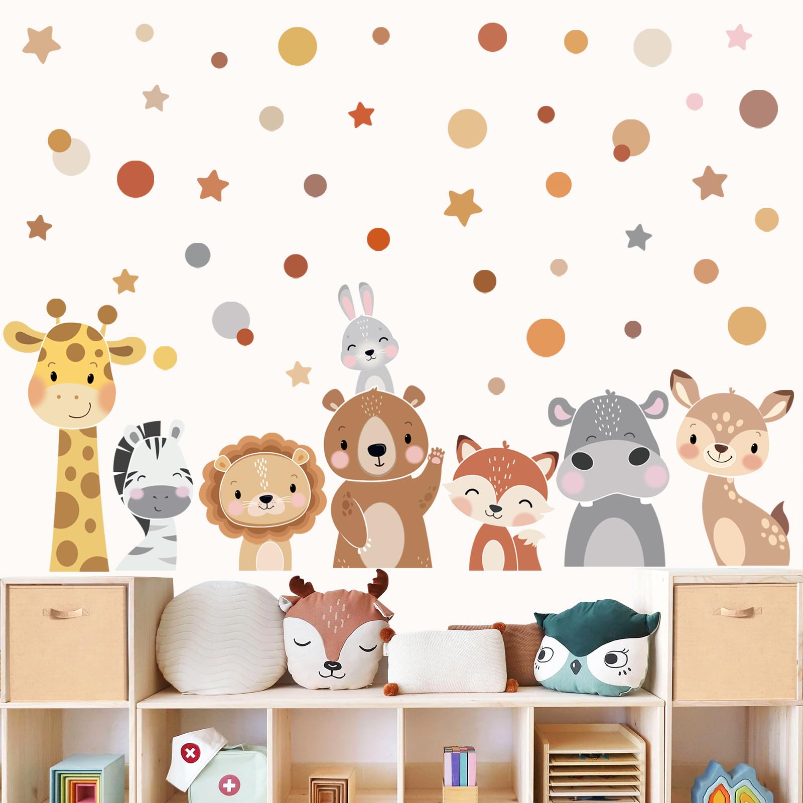wondever forest animal wall sticker bear brings cozy charm to playrooms and bedroom corners