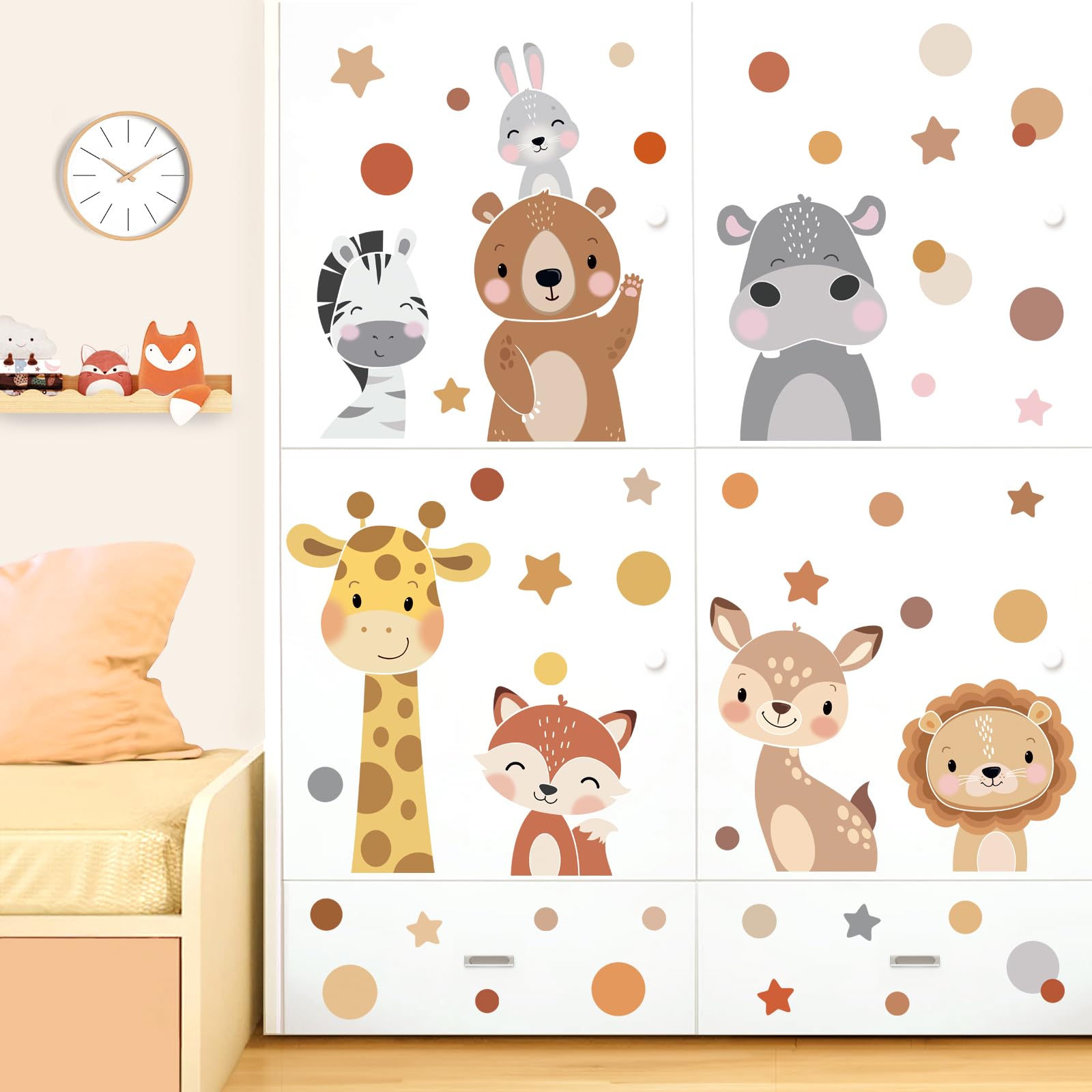 wondever forest animal wall sticker deer creates a gentle woodland vibe in nurseries or kid spaces