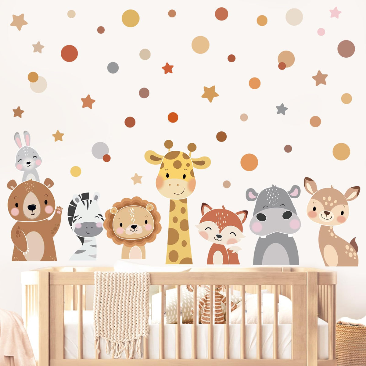 wondever forest animal wall sticker giraffe adds playful focal point to nursery walls and kids rooms