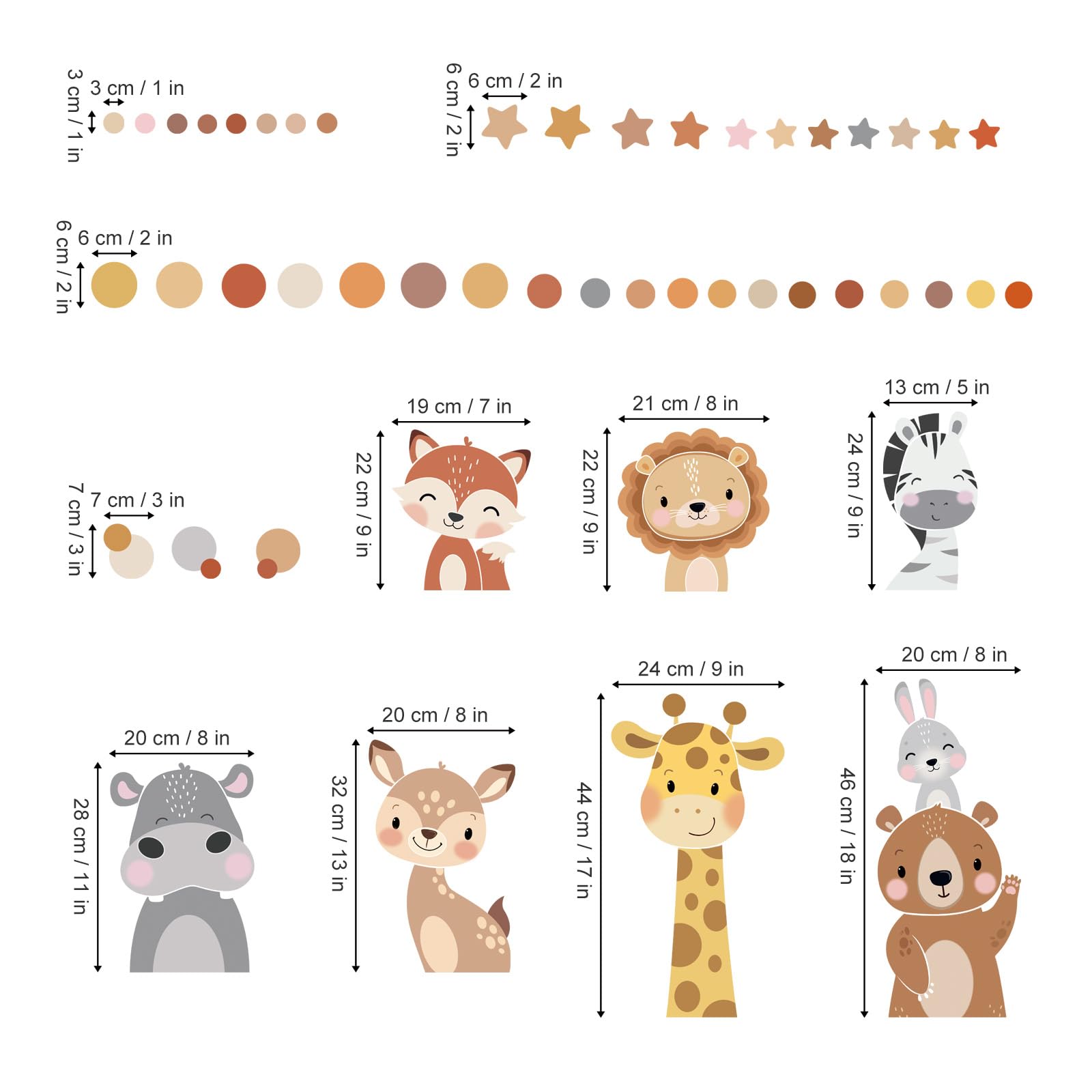 wondever forest animal wall sticker lion adds bold character to walls in kids rooms