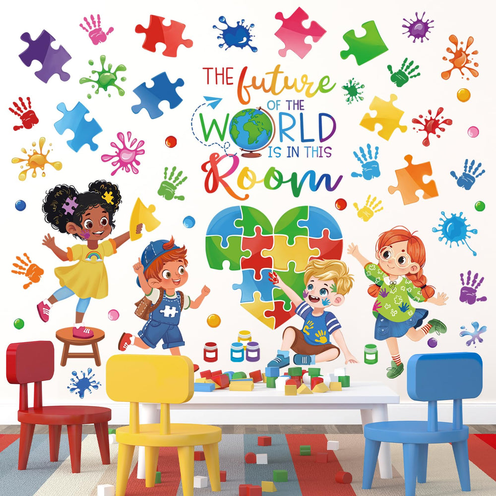 wondever Future World wall art for kids room inspires imagination and brightens learning spaces.