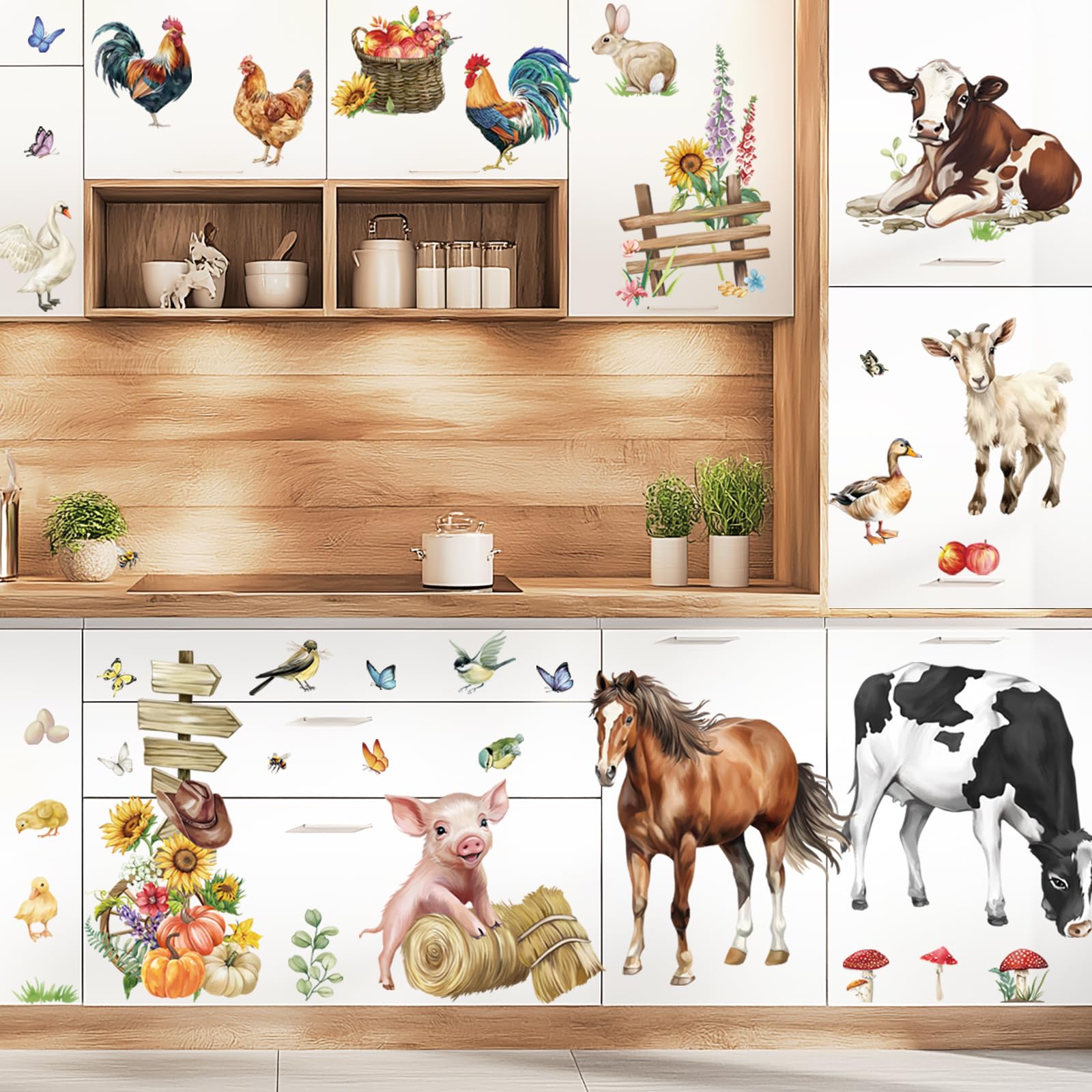 Wondever horse wall sticker brings playful decor to kids' room.