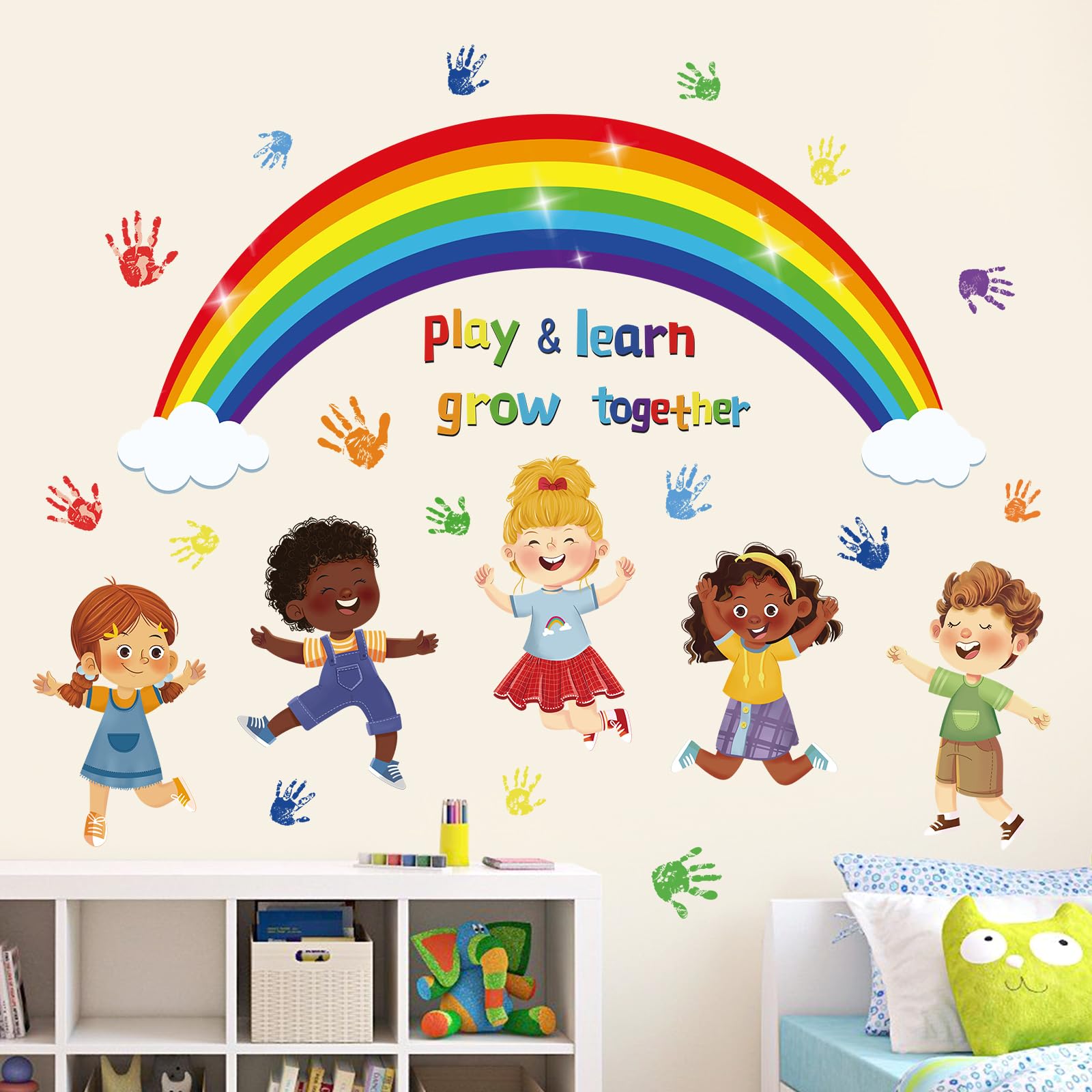 Wondever Inspirational Quotes Wall Stickers motivate children daily