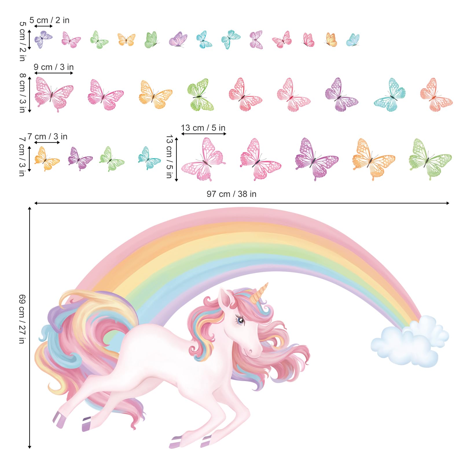 Wondever kids room decor pack helps create a whimsical play area without paint