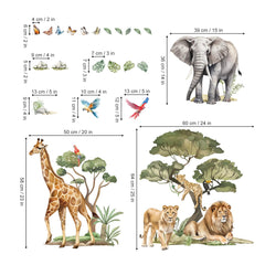 Wondever large jungle leopard wall sticker offers quick, mess-free decor updates