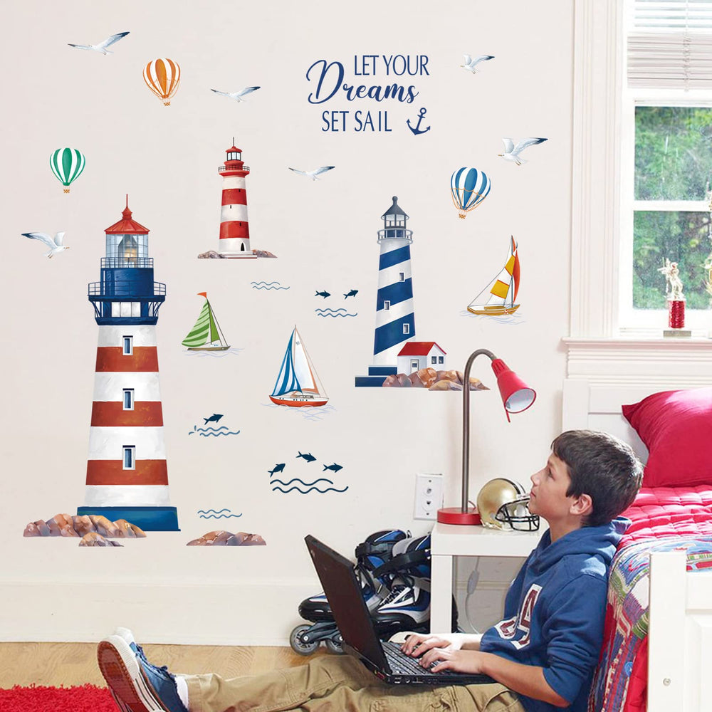 Wondever Seagull wall sticker delivers seaside charm for nurseries or play areas.