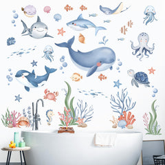 wondever ocean fish wall decals are durable and easy to remove for nursery decor.