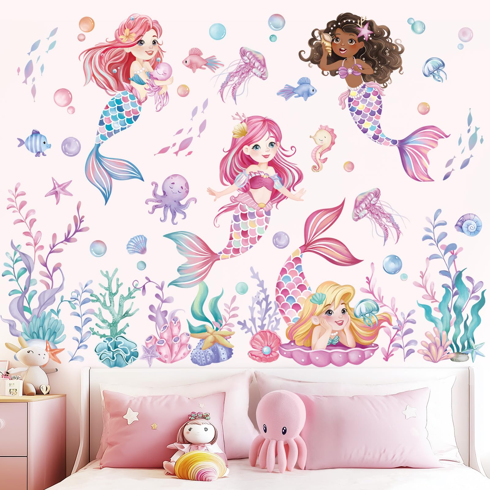 Wondever peel-and-stick wall decals in use for easy application and no residue