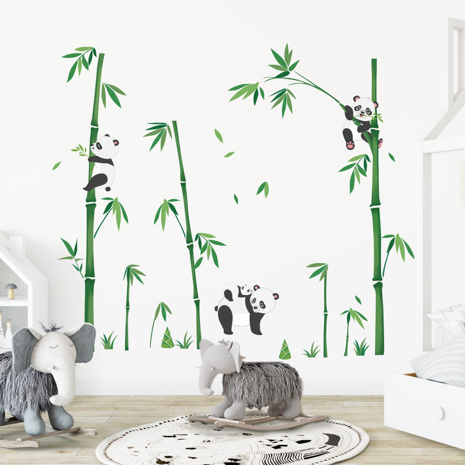 Wondever peel-and-stick application shows easy, residue-free decorating on smooth nursery surfaces.