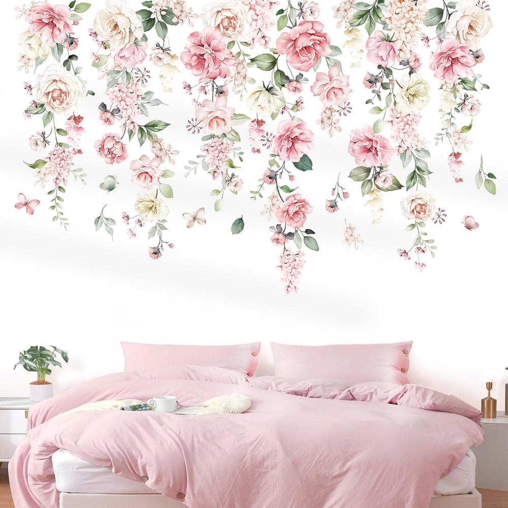 wondever pink flowers decals add whimsical charm to baby nurseries with simple application.