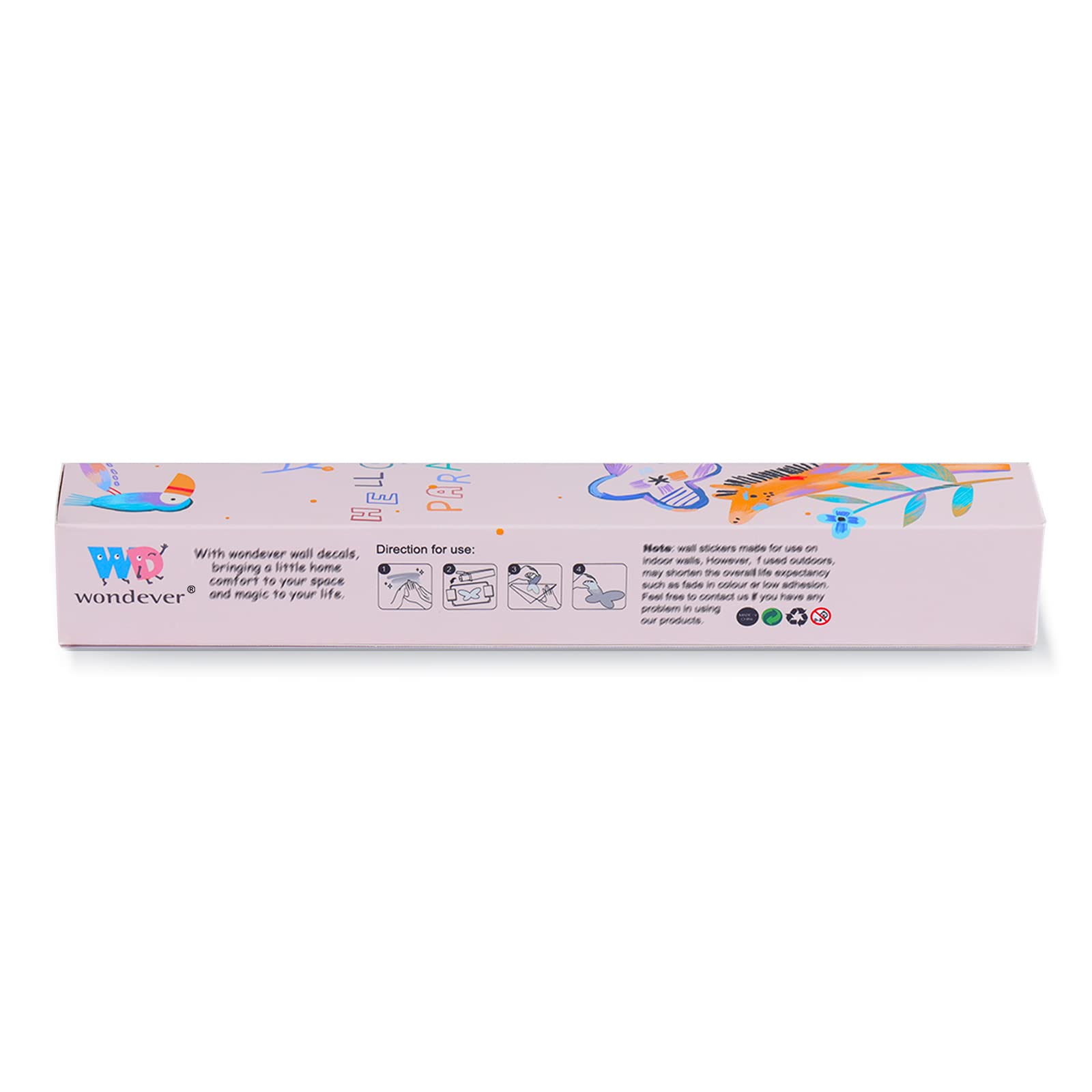 Wondever two-sheet set supports quick decorating on smooth surfaces with waterproof design.
