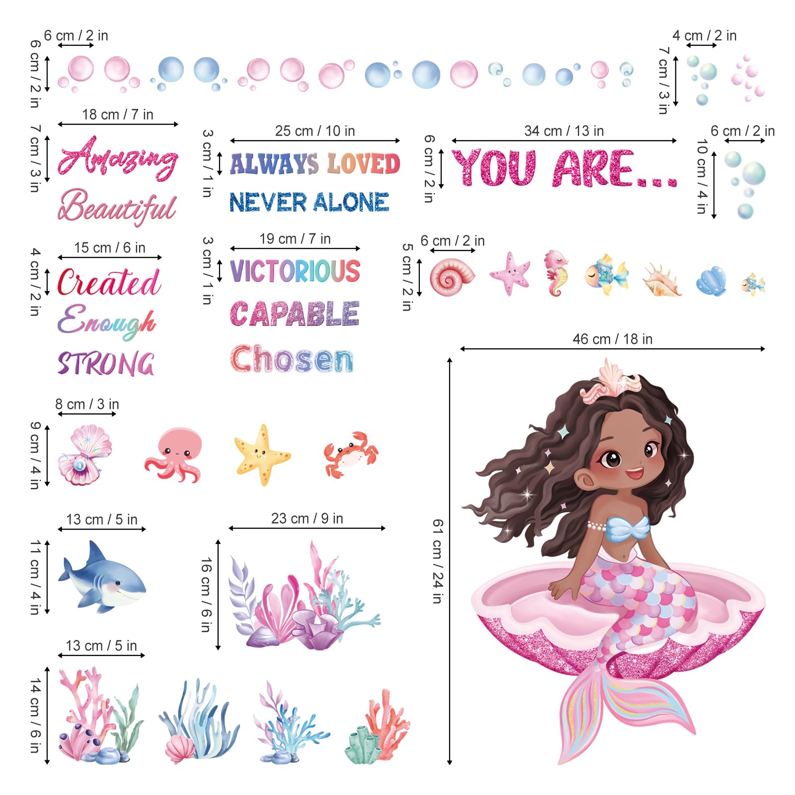 Wondever sea life decor decals add inspirational vibe to nursery