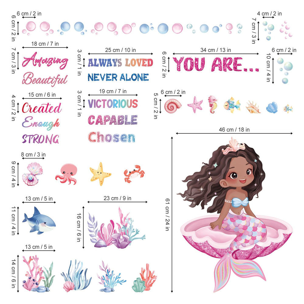 Wondever sea life decor decals add inspirational vibe to nursery