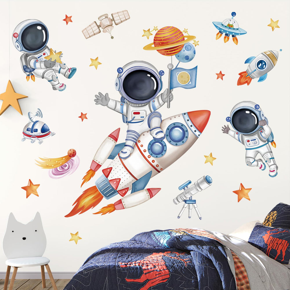 Wondever Stars Planets wall art adds dreamy space theme for bedrooms or classrooms