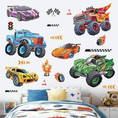 Wondever trucks and roads wall decals create dynamic learning-friendly decor