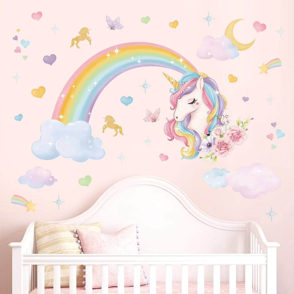 Wondever cloud wall decals create a calming nursery scene with soft, waterproof finish.