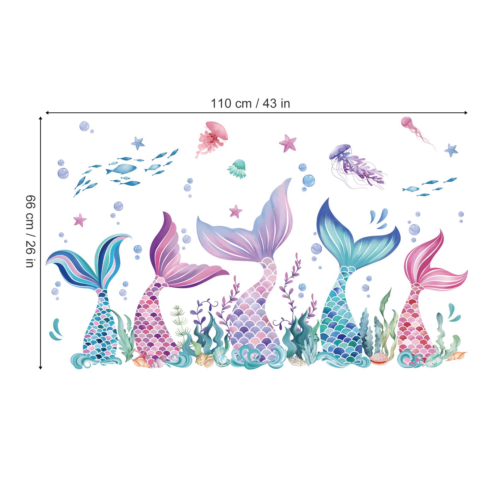 wondever wall decals suitable for nursery, kids room, or bathroom