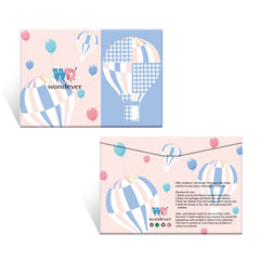 Wondever wall sticker packaging shows easy application and removal tips