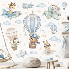 Wondever watercolor hot air balloon wall stickers brighten kids' rooms with whimsical color and easy decor
