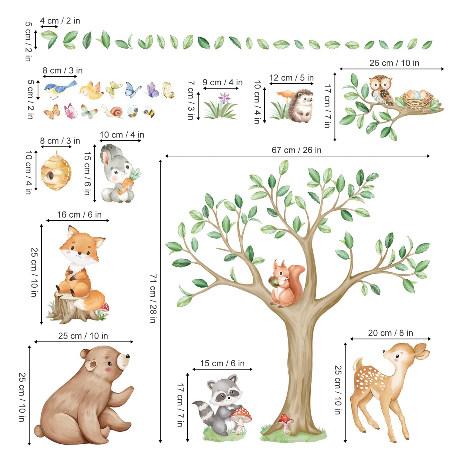 Wondever woodland owl wall sticker adds cozy woodland vibe to nursery