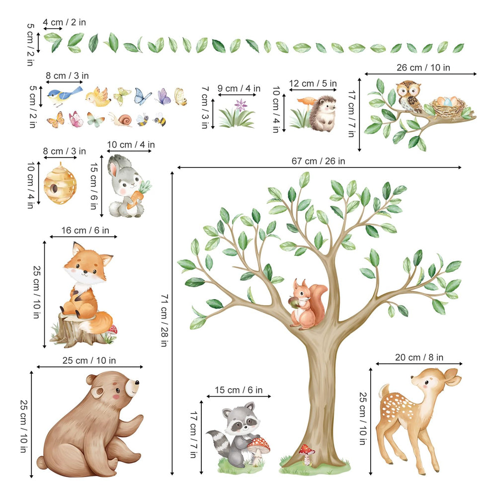 Wondever woodland owl wall sticker adds cozy woodland vibe to nursery
