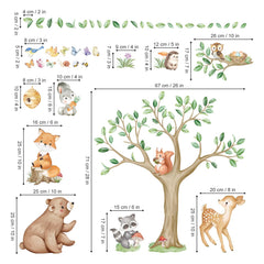 Wondever woodland owl wall sticker adds cozy woodland vibe to nursery