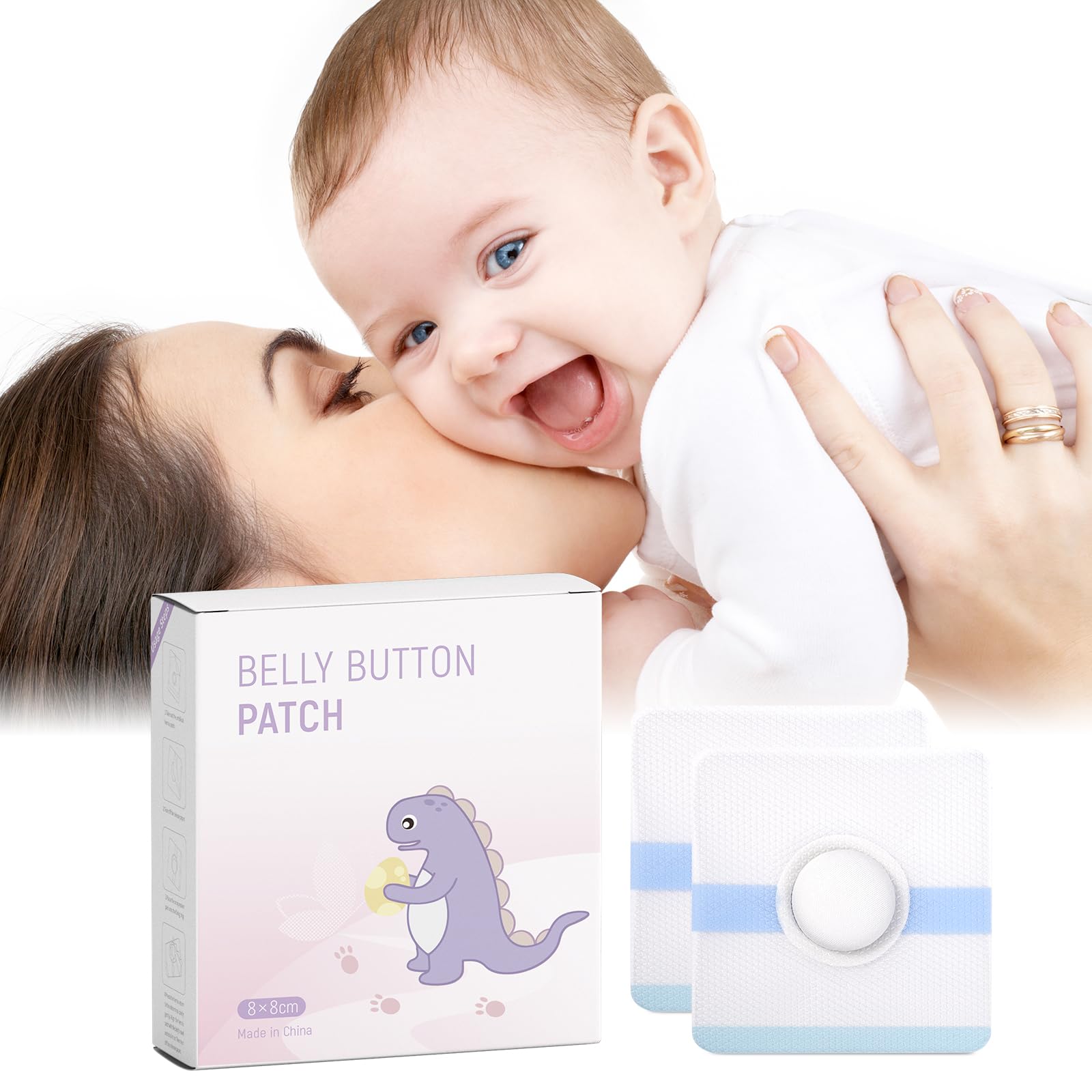 WONDSIGHIN baby belly patches packaging emphasizes hygiene and easy use