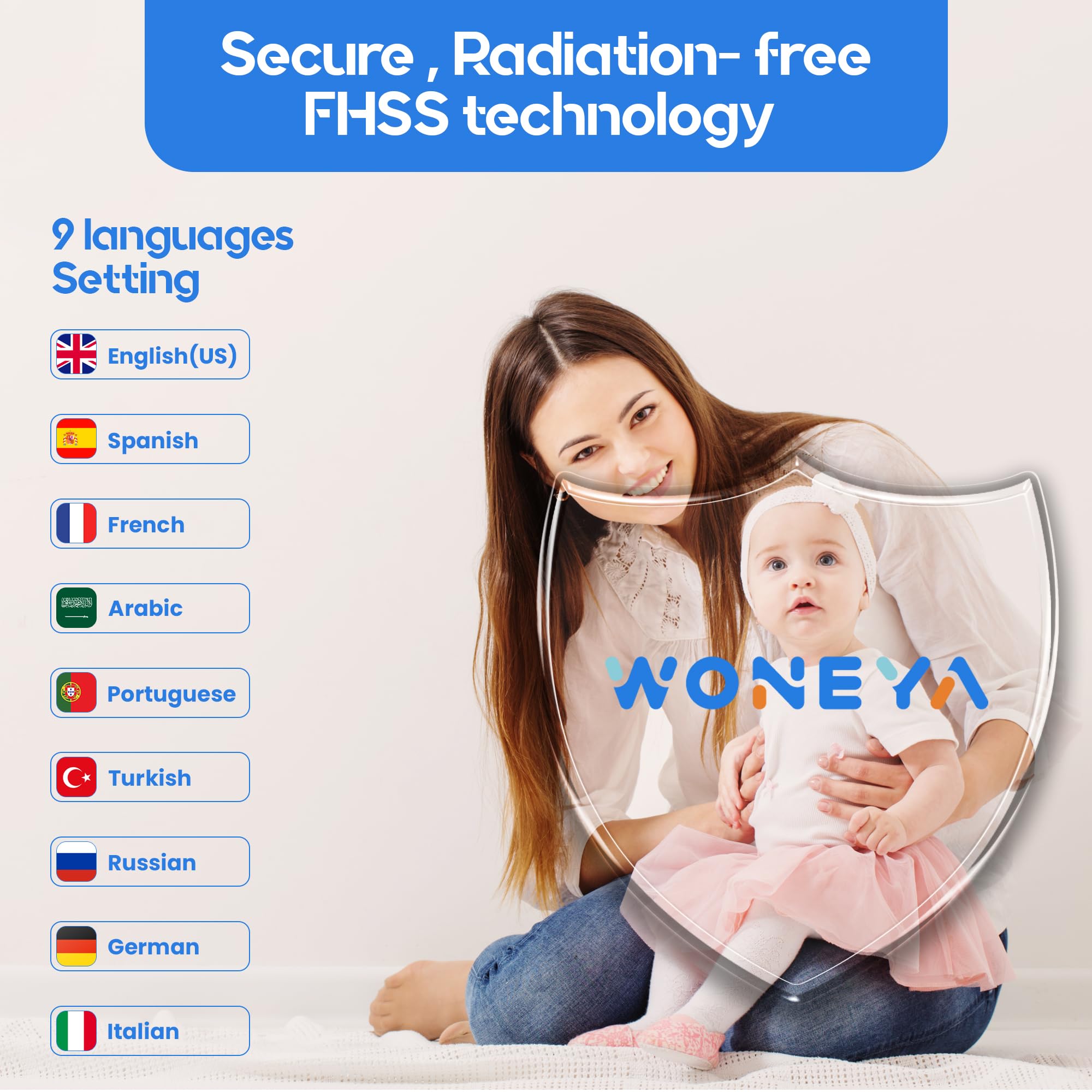 WONEYA Smart Baby Monitor free app enables secure remote viewing