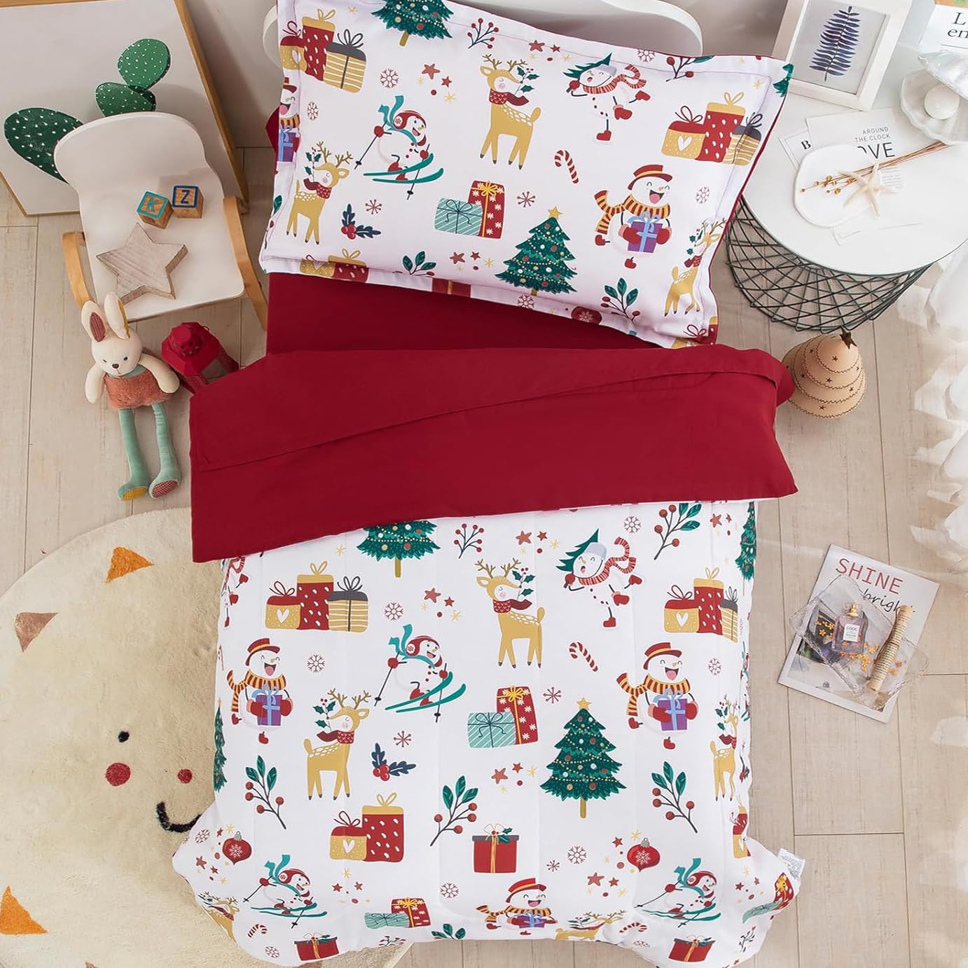 WONGS BEDDING Christmas tree pattern brightens nap time and sleep