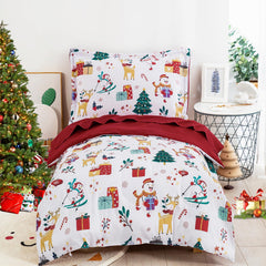 WONGS BEDDING snowman pattern toddler bedding set cozy festive nights
