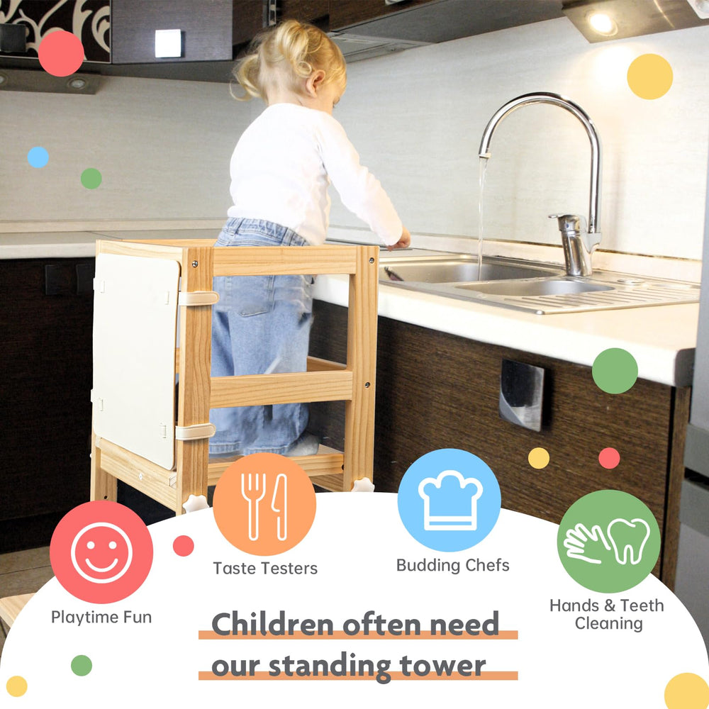 WOOD CITY easy-clean surface demonstrated after spills.