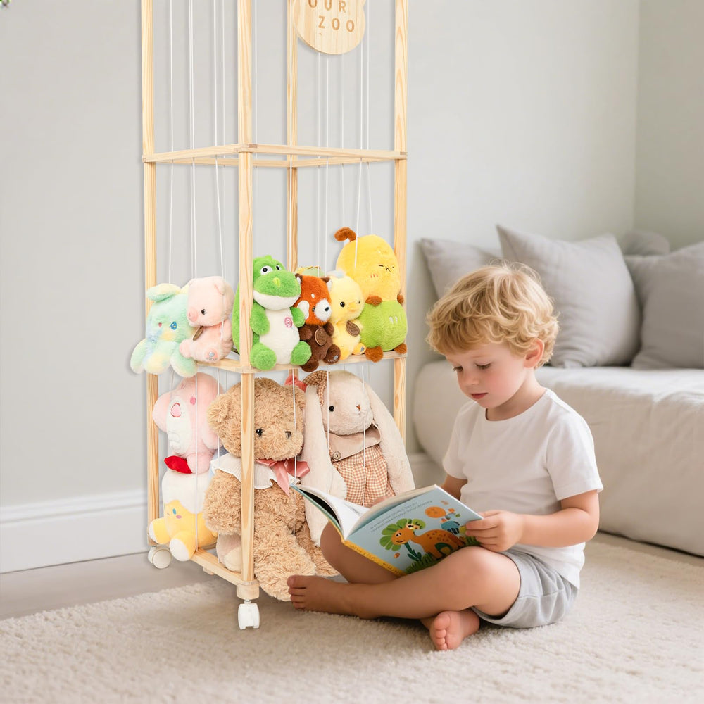Wood City open-design-accessibility shows easy reach to plush collections.