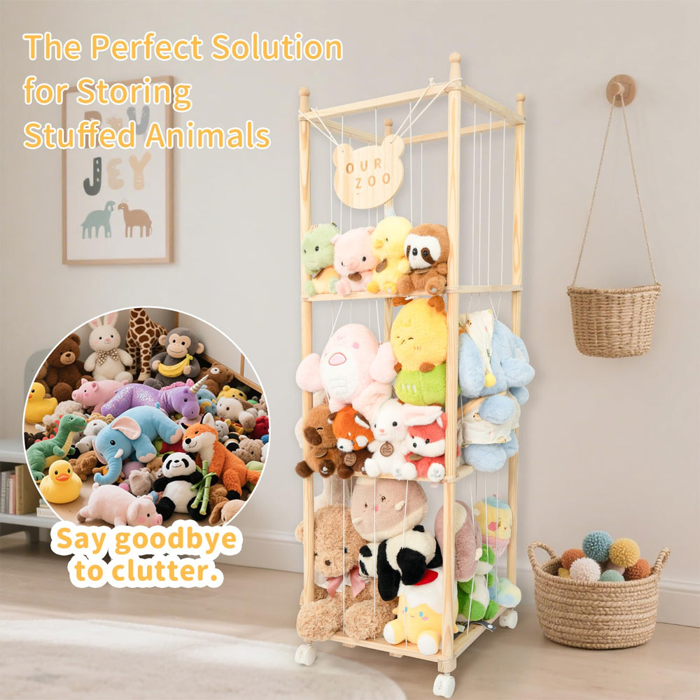 Wood City vertical-display-assembly captures quick setup and display-worthy plush.