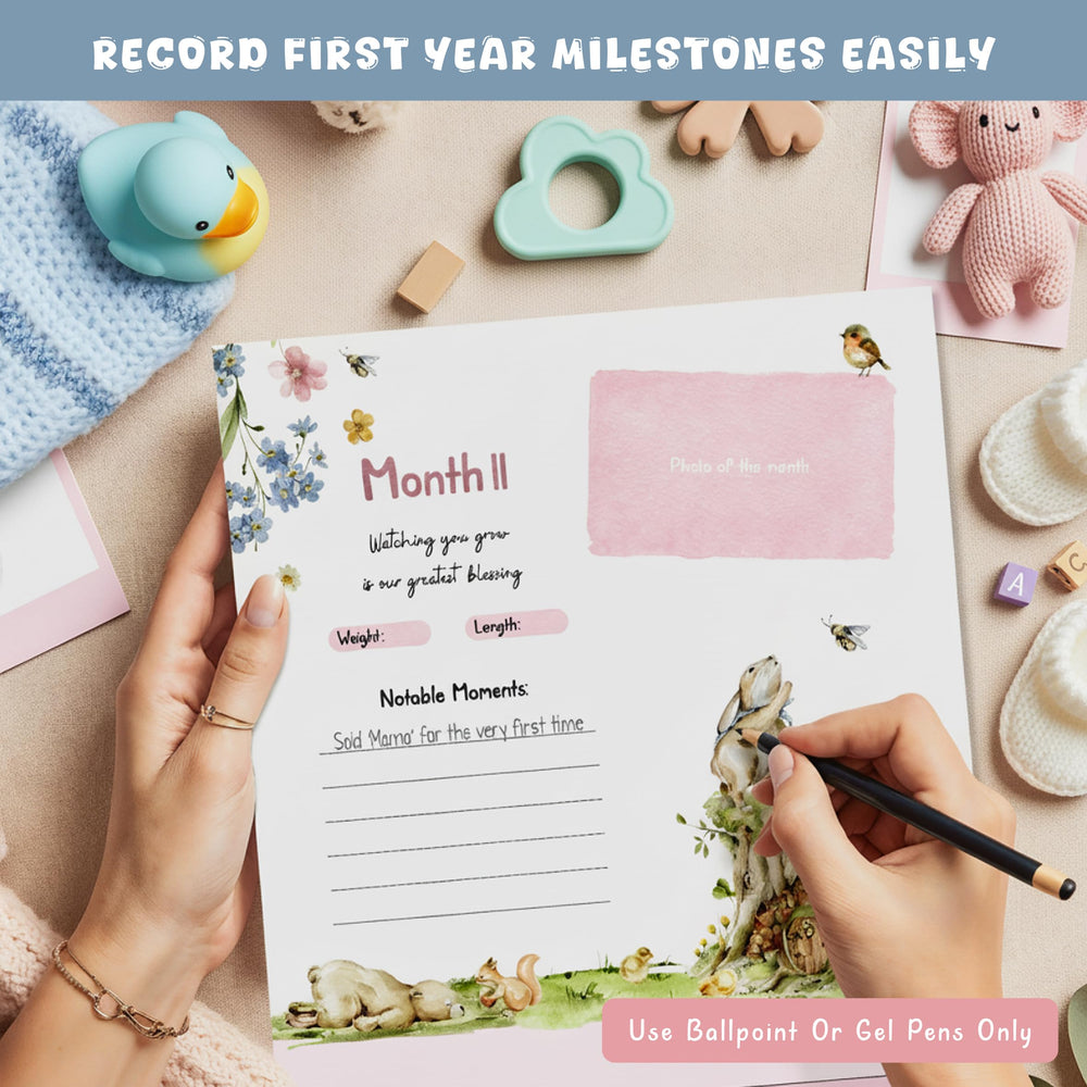Woodamore calendar's elegant design fits any nursery gender