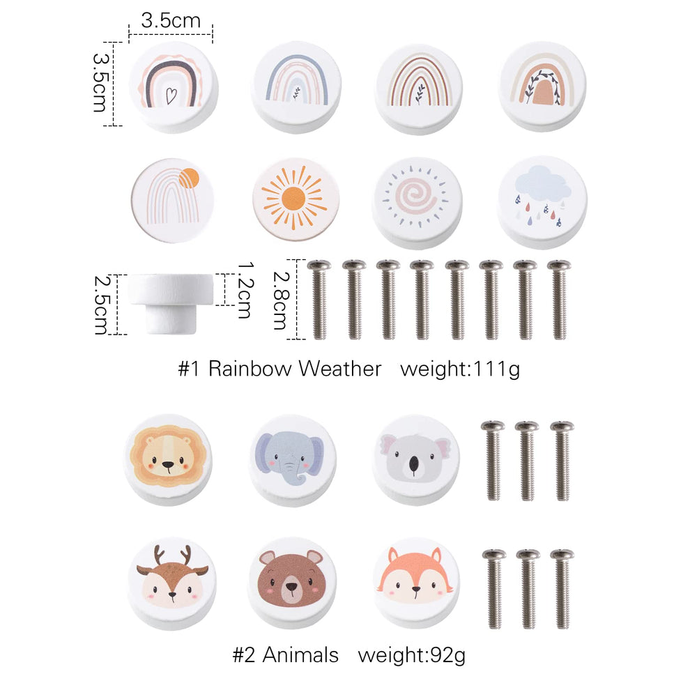 WOODEN TEETHER deer knob whimsy with durable hardware